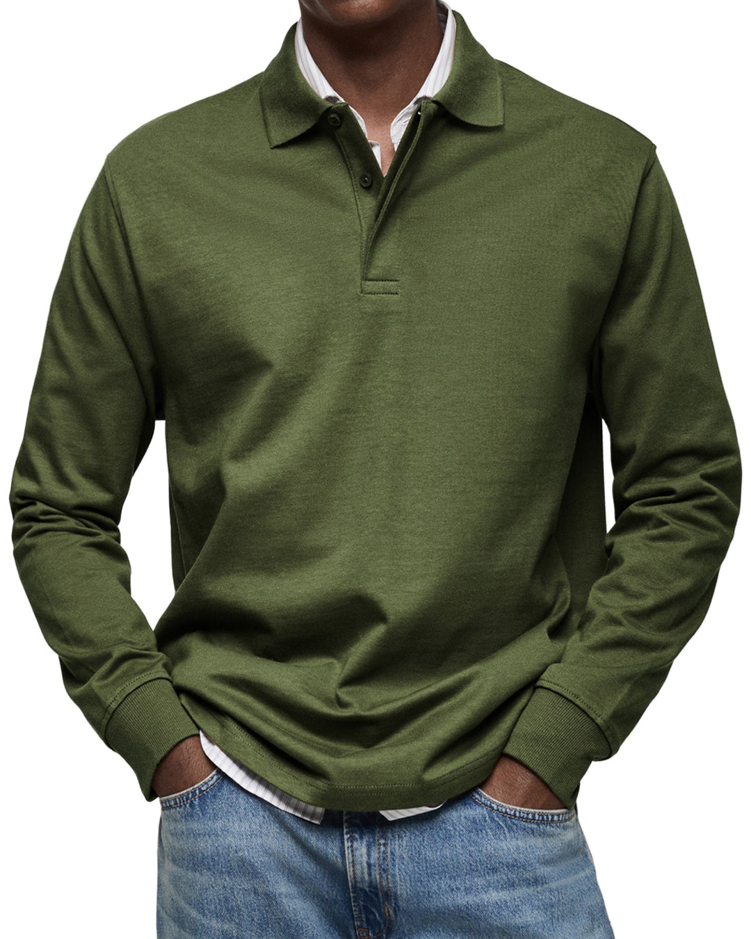JUSTIN – CLASSIC LONG-SLEEVE POLO SHIRT