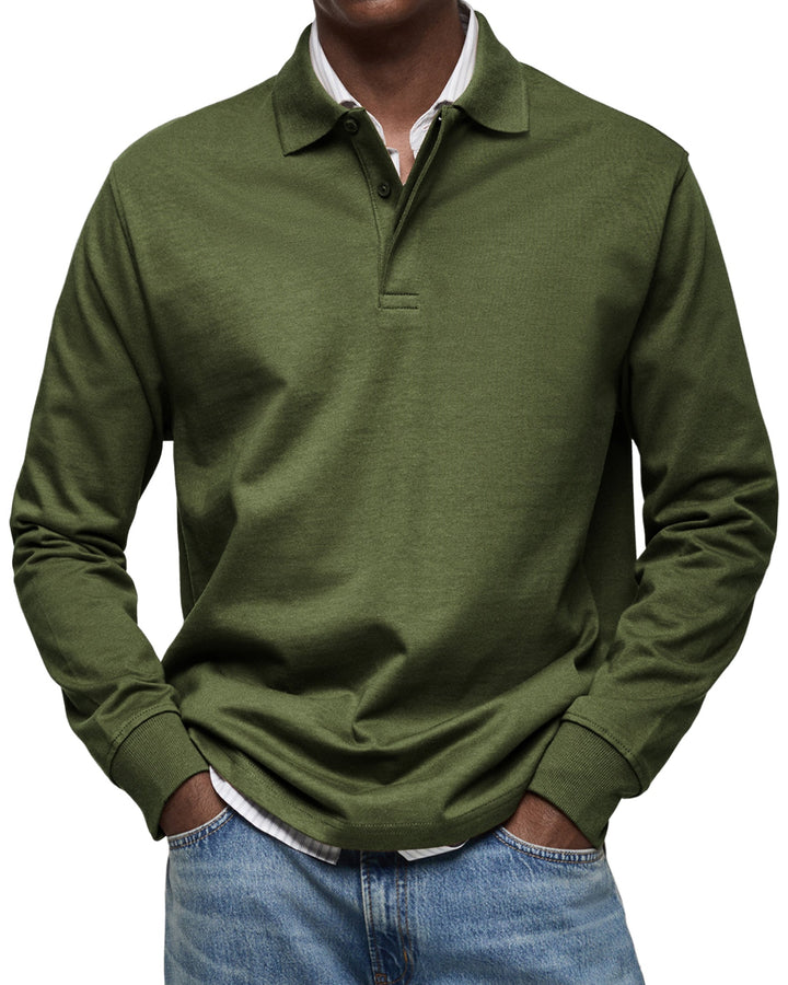JUSTIN – CLASSIC LONG-SLEEVE POLO SHIRT