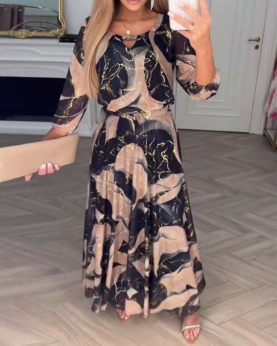 Eithne - Elegant Chiffon Dress