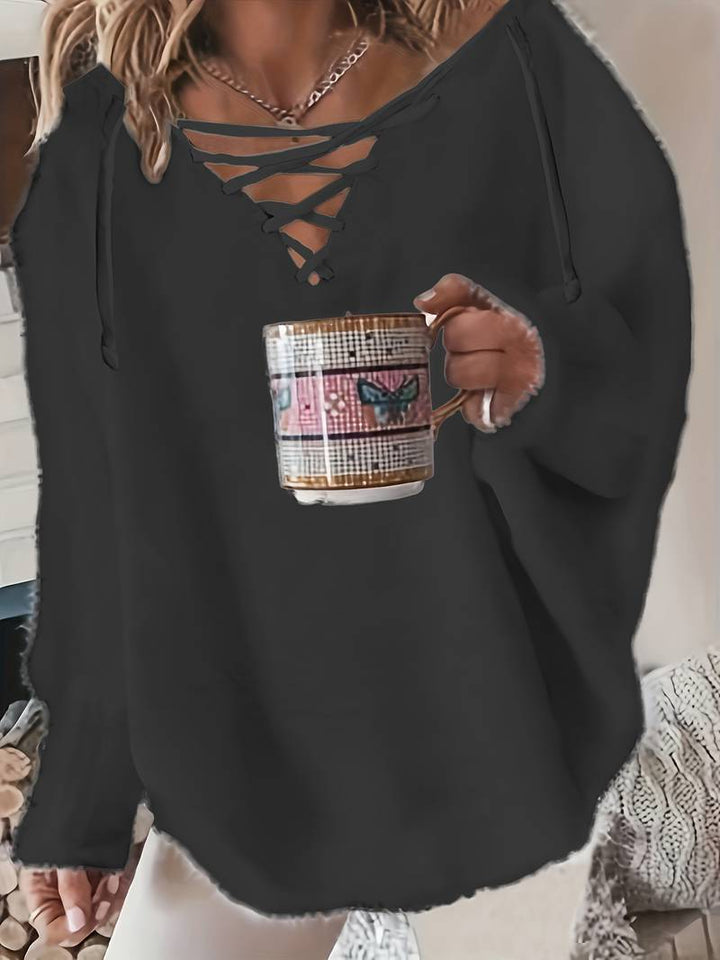 Callahan - Casual Long Sleeve Sweater With V-Neck