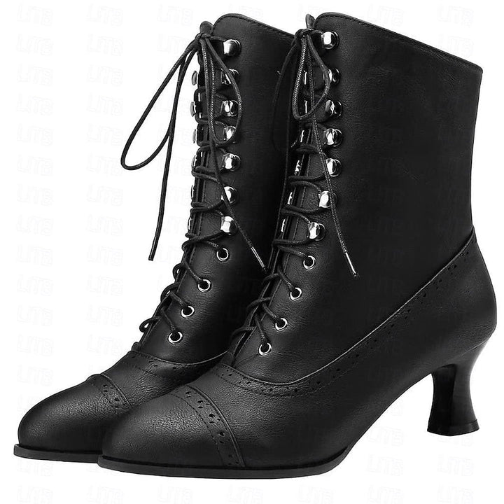 Shlomit - Classic Thick Heel Mid Calf Boot