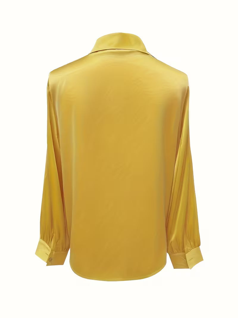 Leylah - Elegant Long Sleeve Blouse