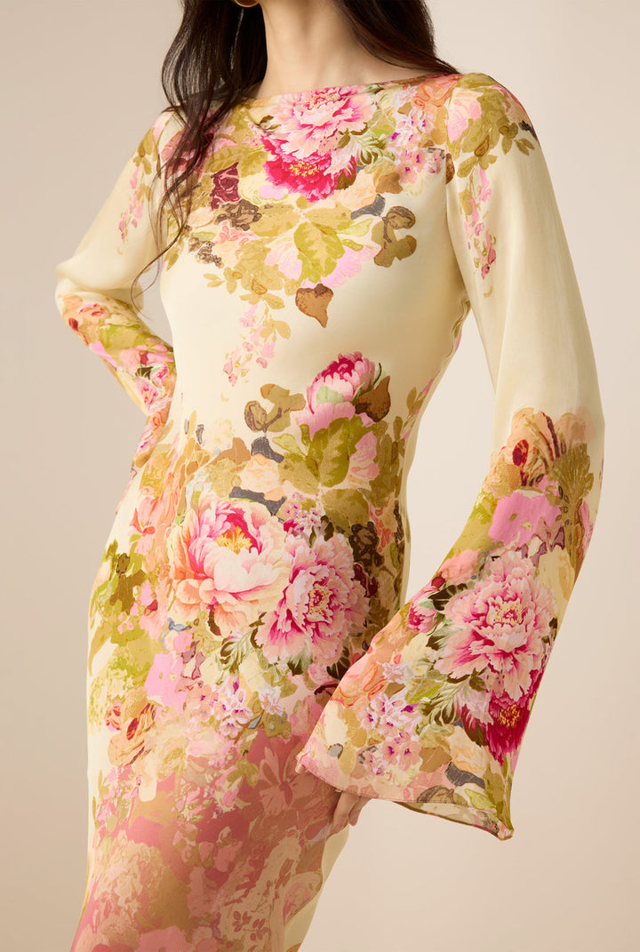 ALINA – ROMANTIC FLORAL GLIDE DRESS