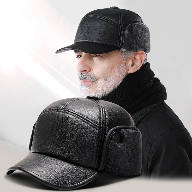 Arkadiusz - Fur Leather Cap