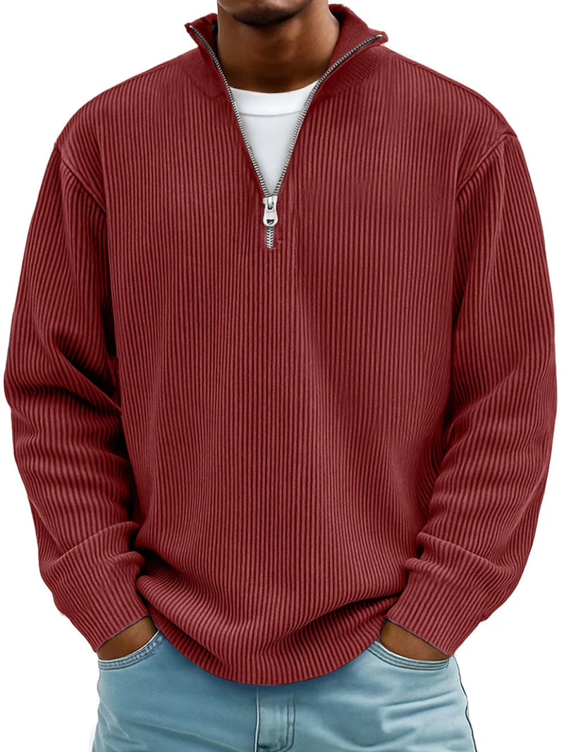 Keanu - Long Sleeve Half Zip Sweater