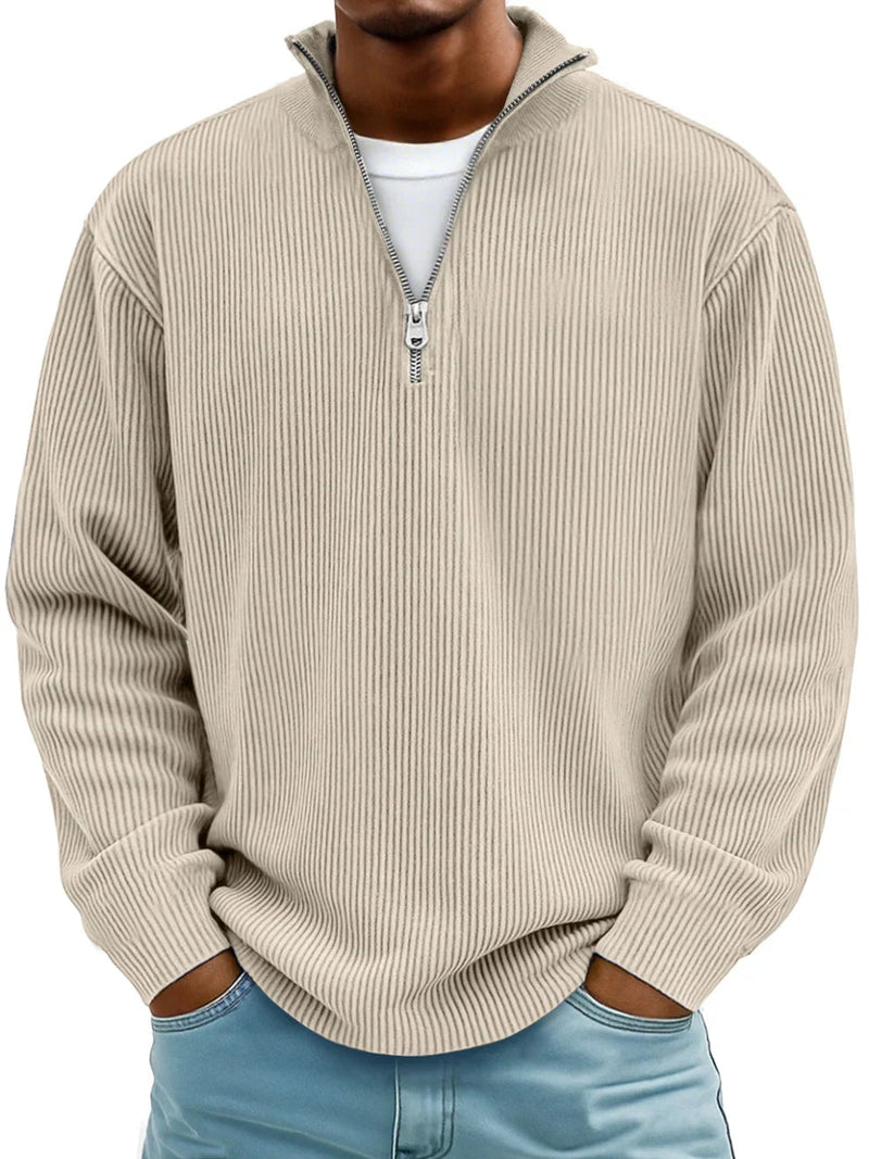 Keanu - Long Sleeve Half Zip Sweater
