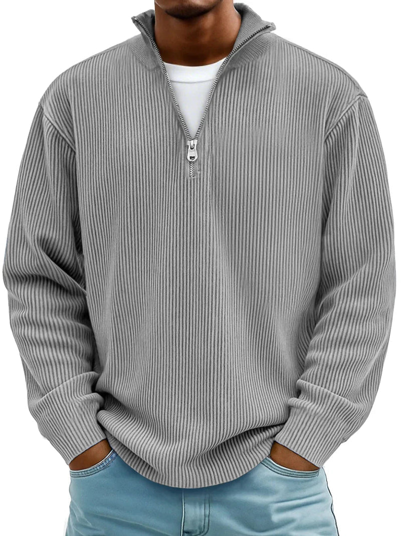 Keanu - Long Sleeve Half Zip Sweater