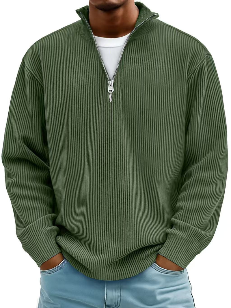 Keanu - Long Sleeve Half Zip Sweater