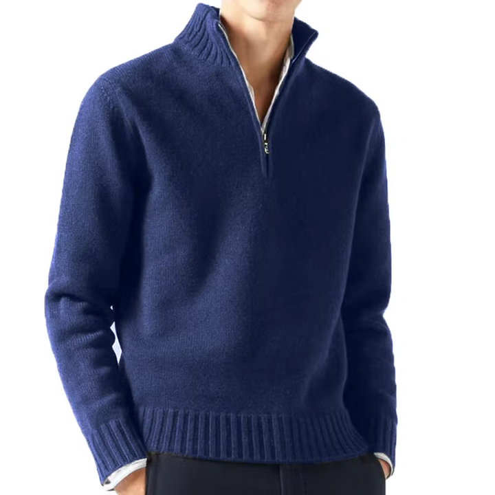 Larsen - Knitted Half Zipper Sweater