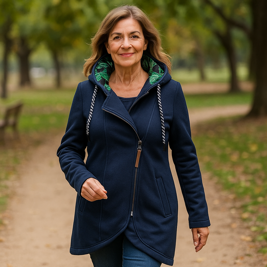 Kristanna - Winter Coat With Asymmetric Zip