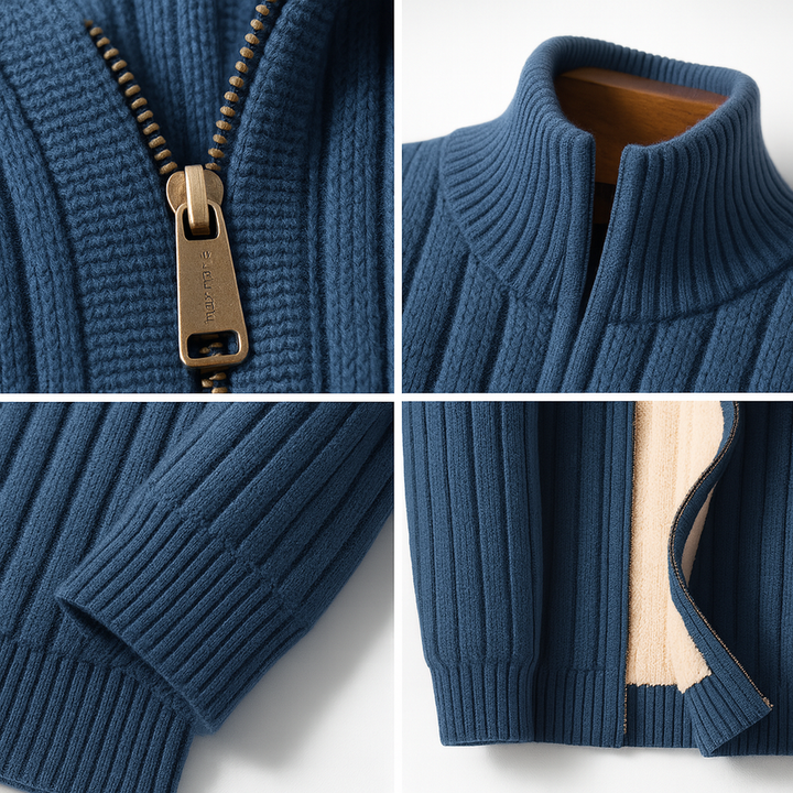 Artan - Knitted Cashmere Cardigan With Zipper