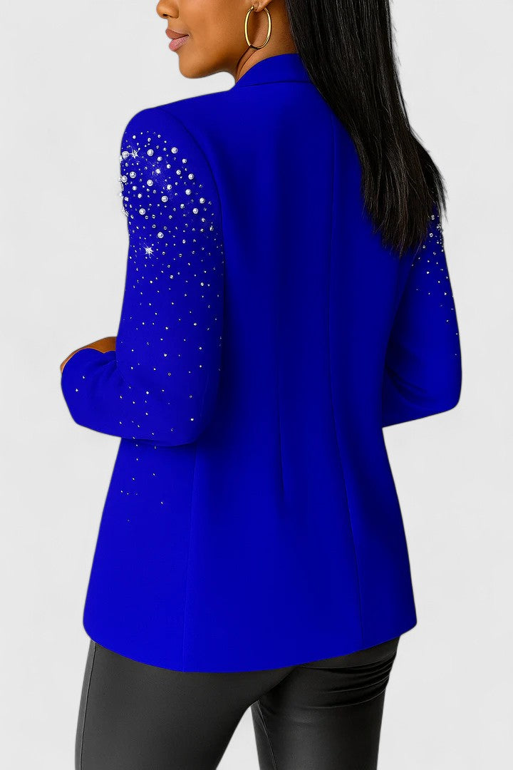 ALEXIS – PEARL-EMBELLISHED BLAZER JACKET
