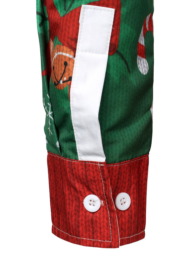 Grant - Men's Christmas Funny Outfit Holiday Party ugly Long-Sleeved Shirt