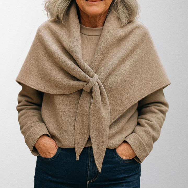 HARPER – SOFT WRAP SHAWL WITH ELEGANT TIE DETAIL