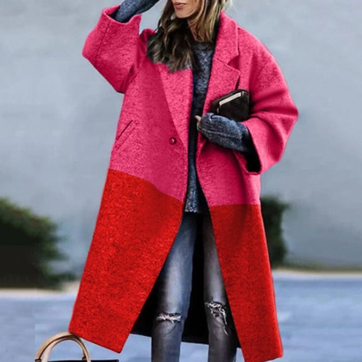 MARINA – VIBRANT OVERSIZED PLAID LONG COAT
