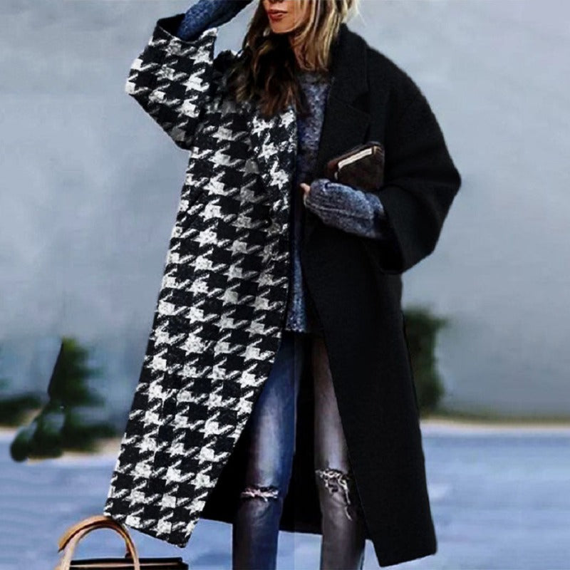 MARINA – VIBRANT OVERSIZED PLAID LONG COAT