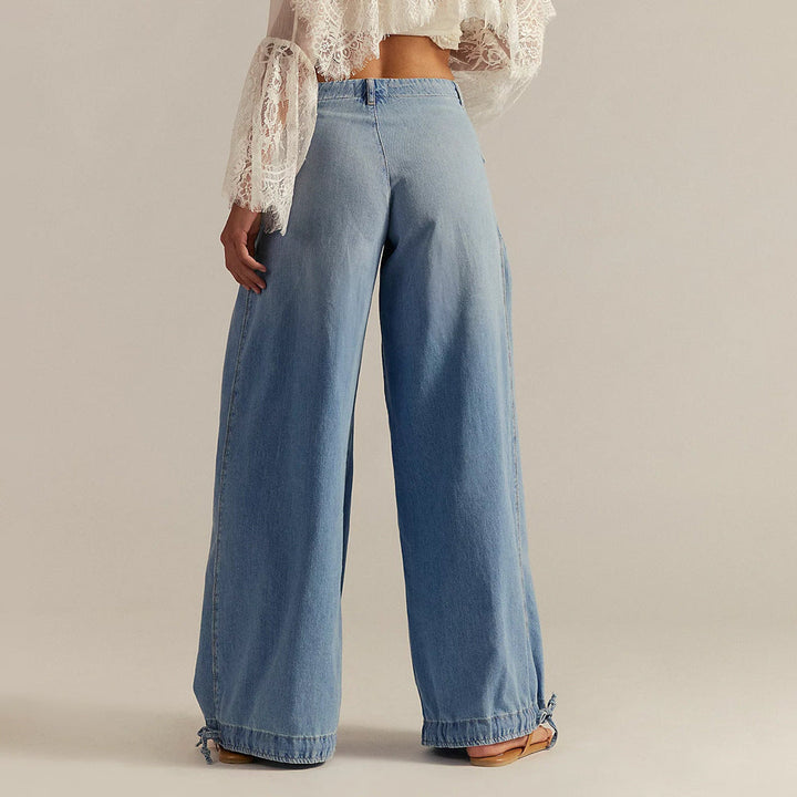 SIENNA – RELAXED DRAWSTRING WIDE-LEG PANTS