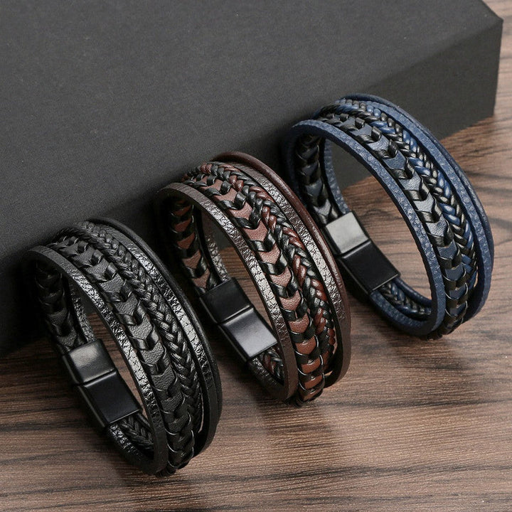 RuneCraft - Leather Braided Viking Bracelet