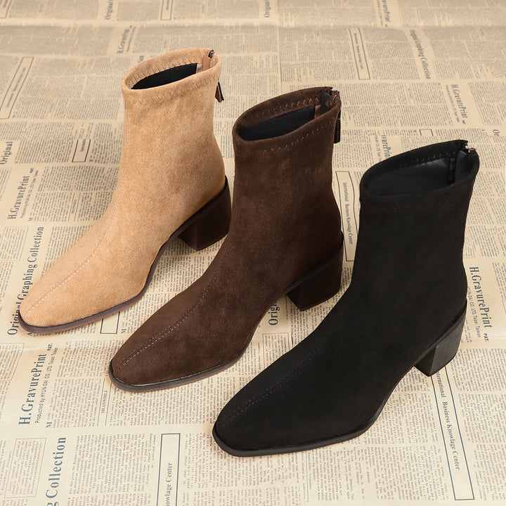 Sheley - Elegant Suede Ankle Boots