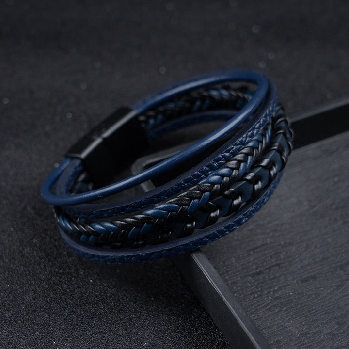 RuneCraft - Leather Braided Viking Bracelet