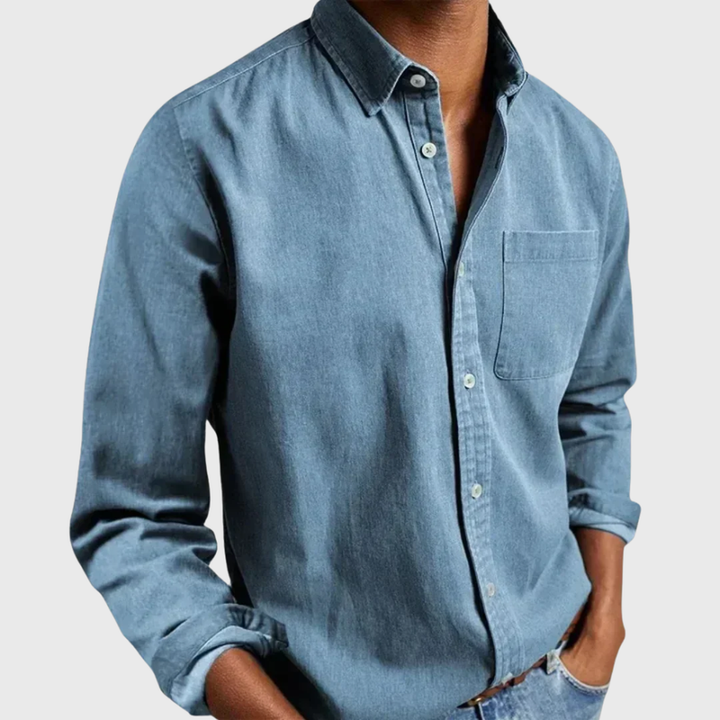 Nikolaj - Long Sleeve Shirt With Front Pocket