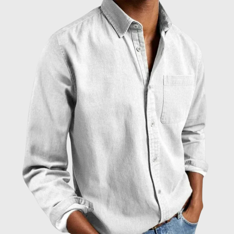 Nikolaj - Long Sleeve Shirt With Front Pocket