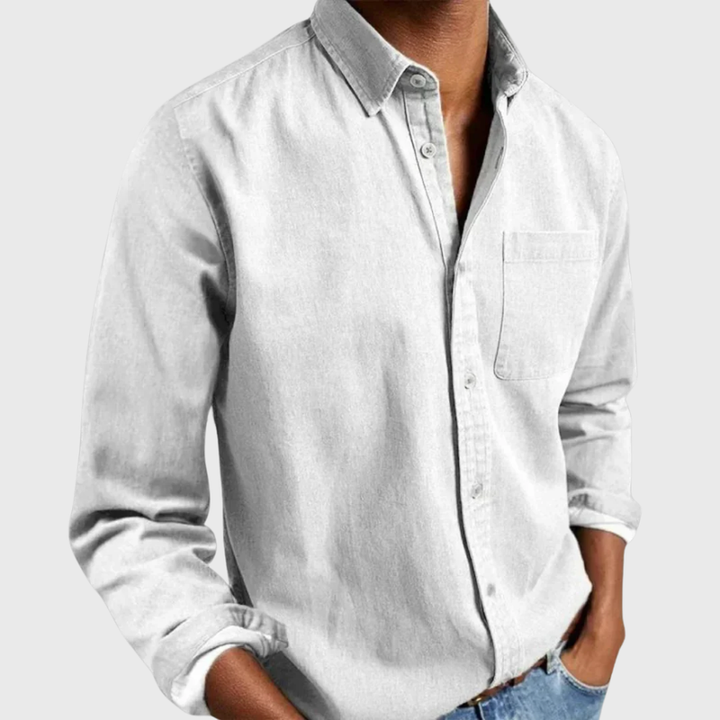 Nikolaj - Long Sleeve Shirt With Front Pocket