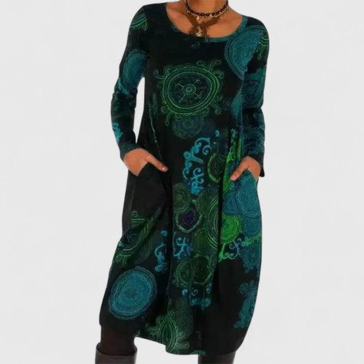 ELIZA – BOHEMIAN DREAM LONG SLEEVE DRESS