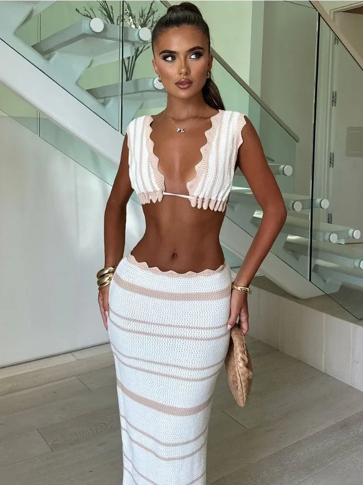 Amari | Striped Two-Piece Set