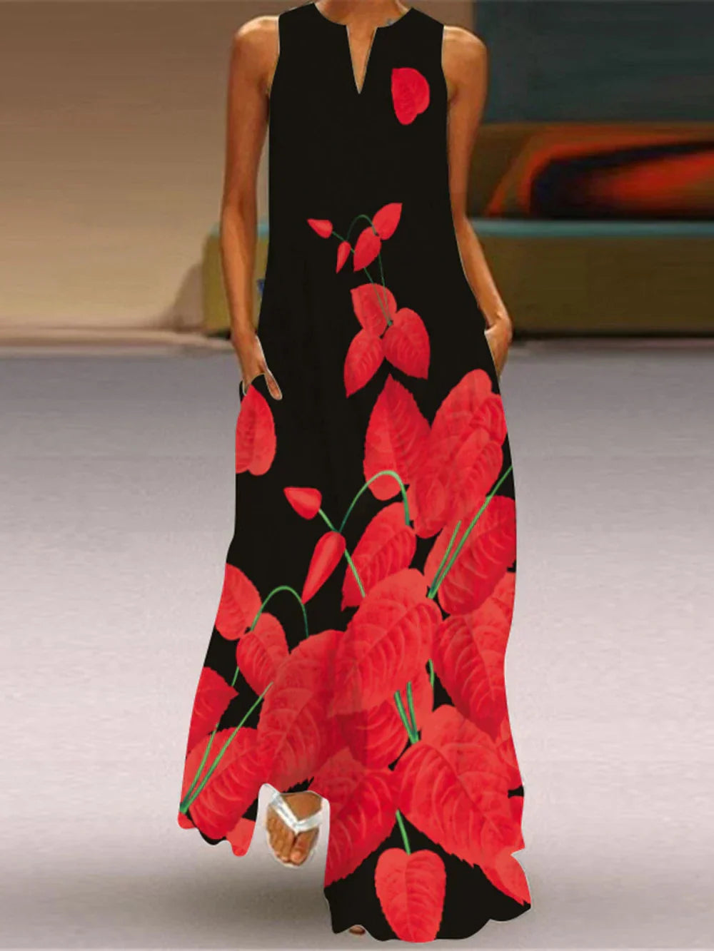 MONICA – BLOOM IN SILENCE MAXI DRESS