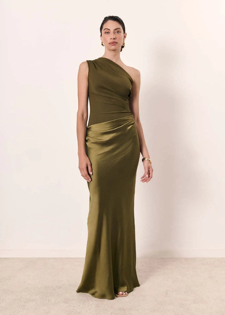 GABRIELLE – ONE-SHOULDER ELEGANT EVENING GOWN