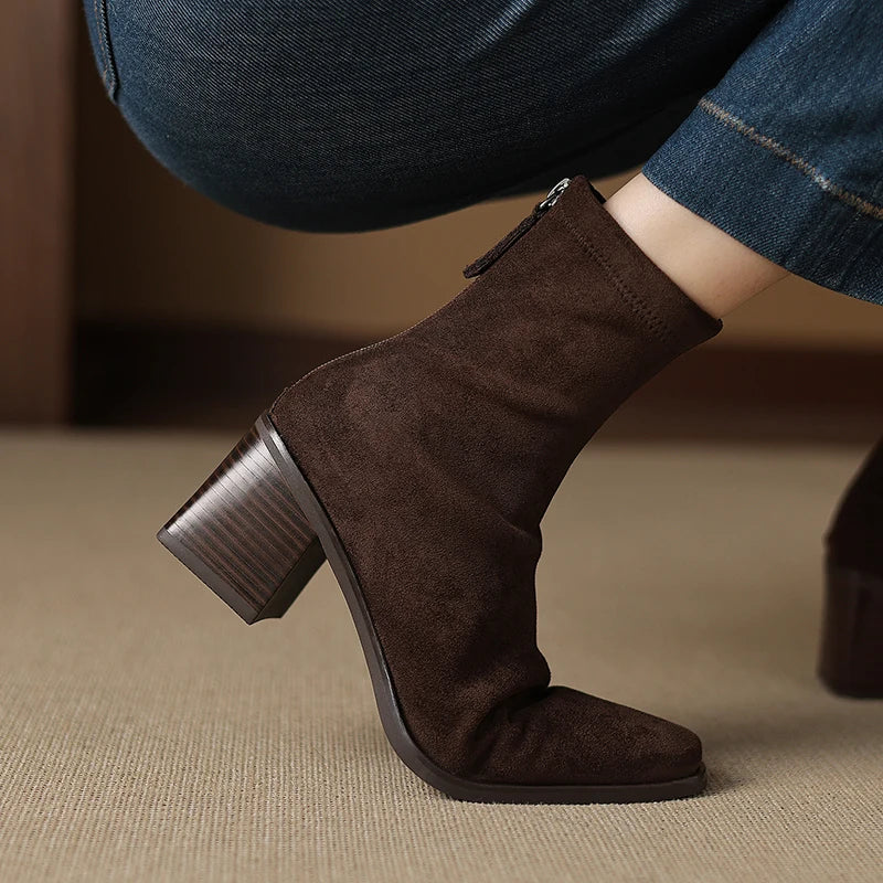 Sheley - Elegant Suede Ankle Boots
