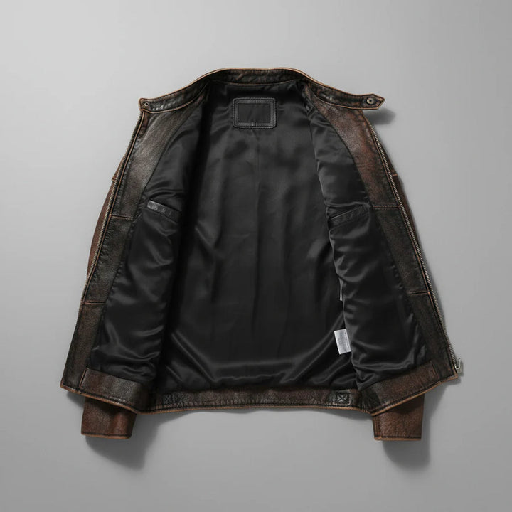 ETHAN – CLASSIC MOTORSTYLE FAUX LEATHER JACKET
