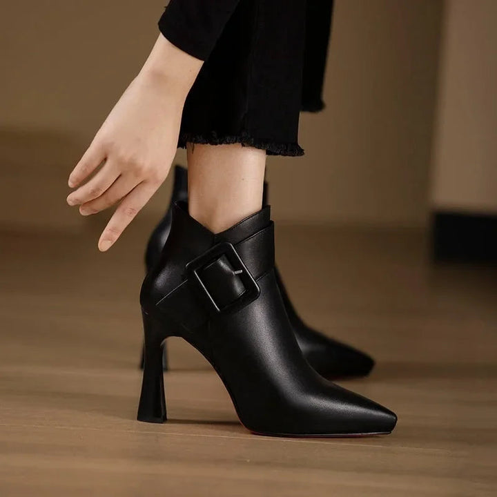 Nadine – Elegant Ankle Boots with Buckle