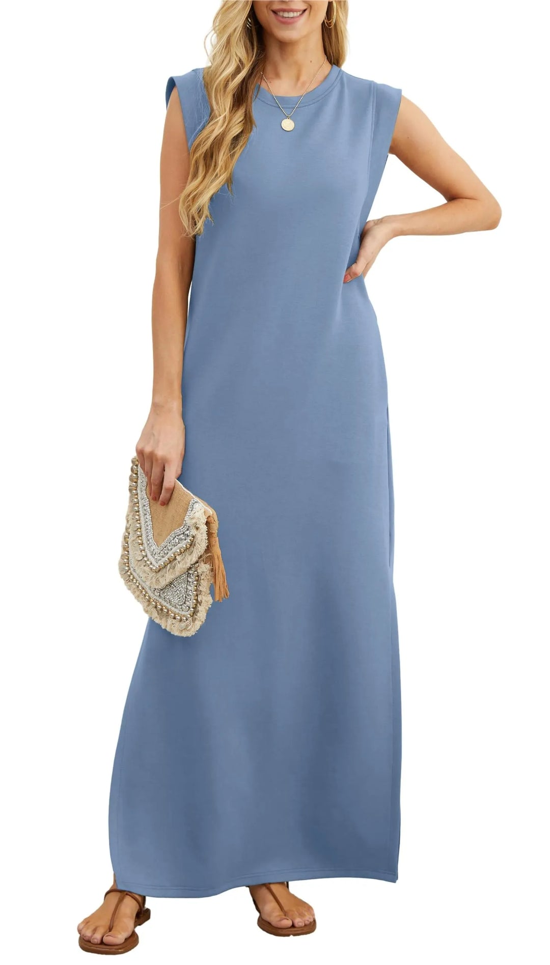 Laken - Relaxed Fit Split Maxi Dress