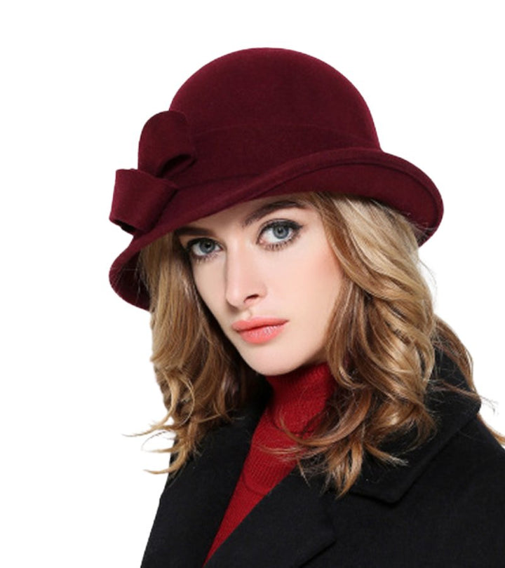 Klaver - Vintage Felt Hat with Side Bow