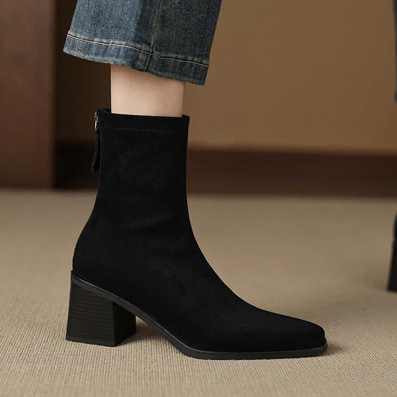 Sheley - Elegant Suede Ankle Boots