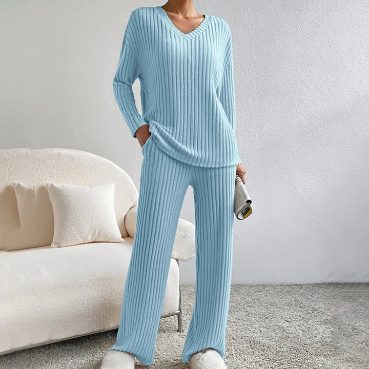 SABINA – Cozy Wide-Leg Lounge Set