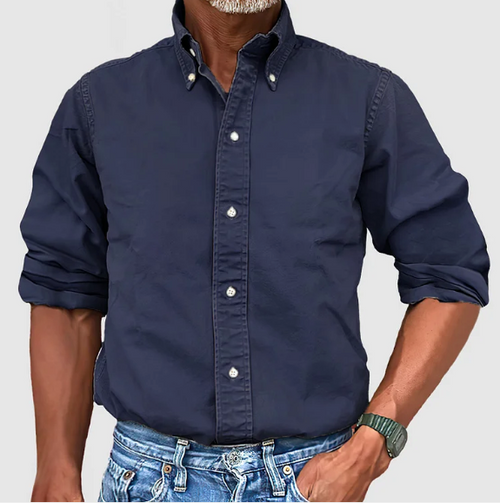 Ewan - Casual Long Sleeve Shirt With Button