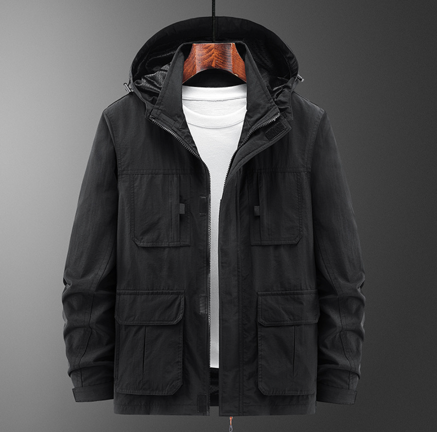 Brynjar - Hodded Jacket With Double Zipper