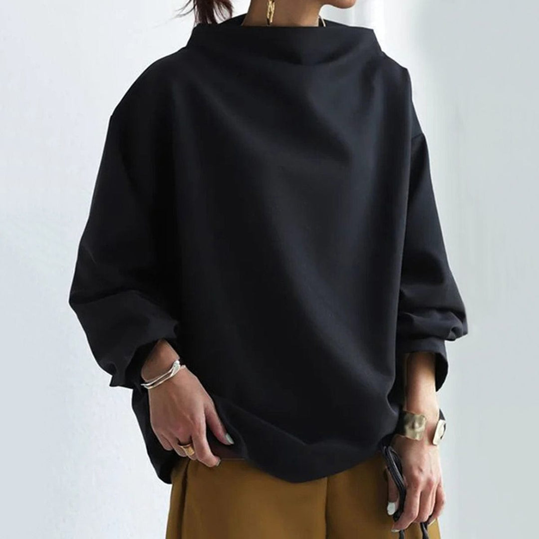 ISABELLA – ELEGANT HIGH-NECK RELAXED SWEATER