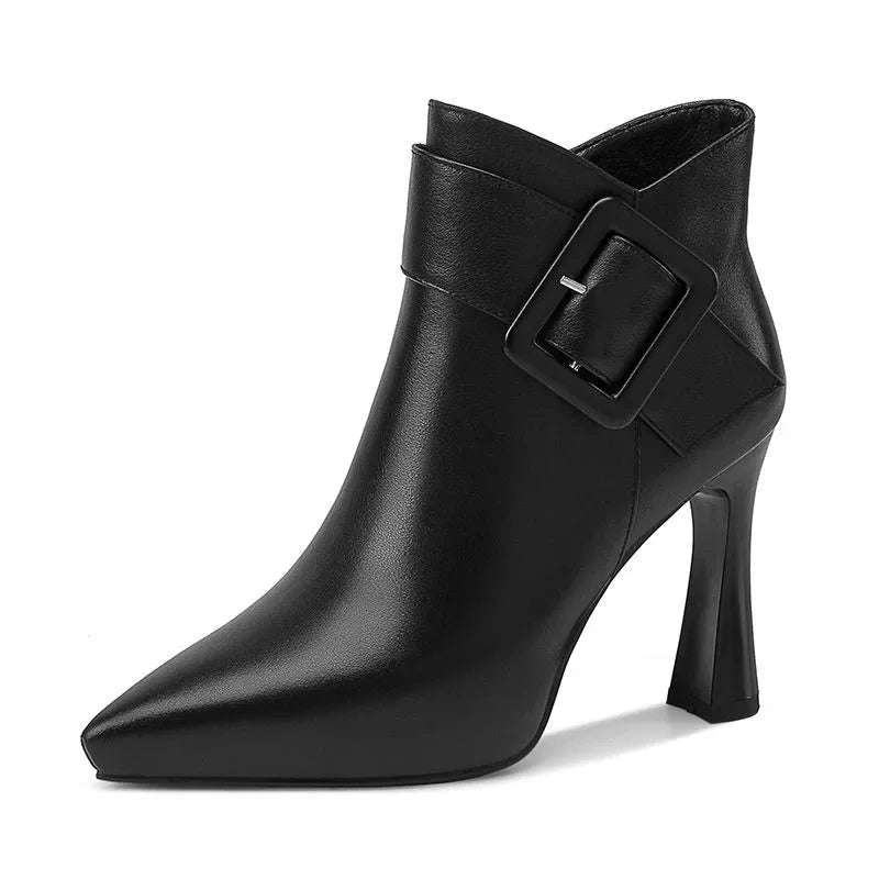 Nadine – Elegant Ankle Boots with Buckle