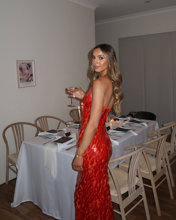 Aseel | Sequin Maxi Dress