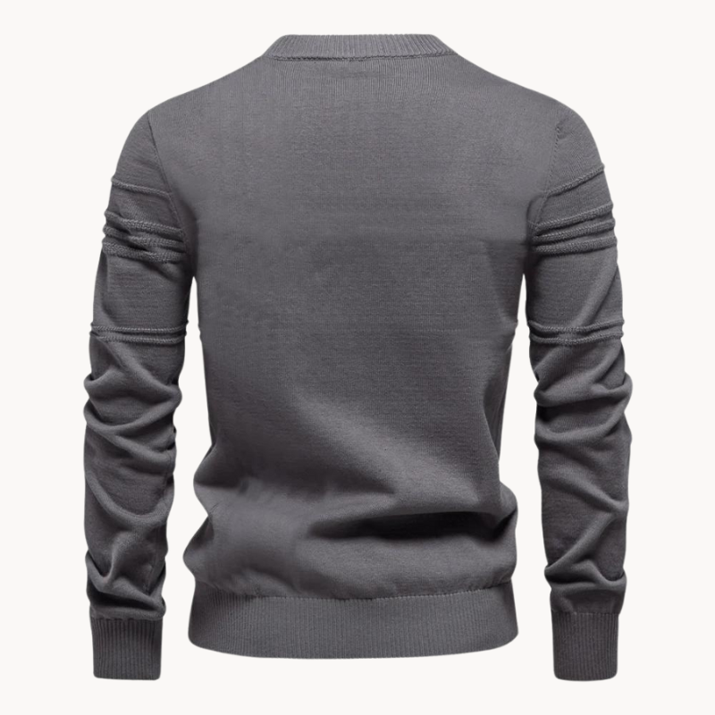 Ionel - Crosshatch Crew Neck Sweater