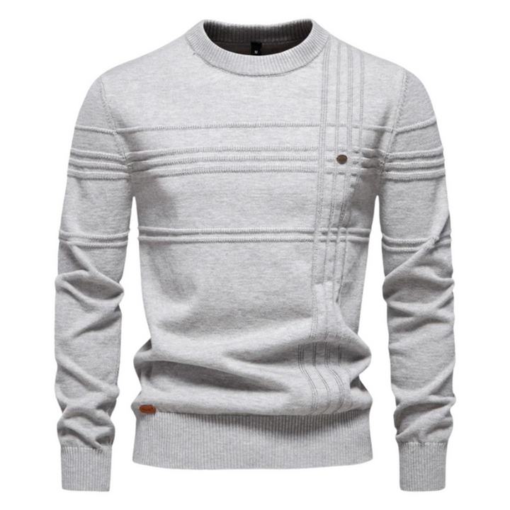 Ionel - Crosshatch Crew Neck Sweater