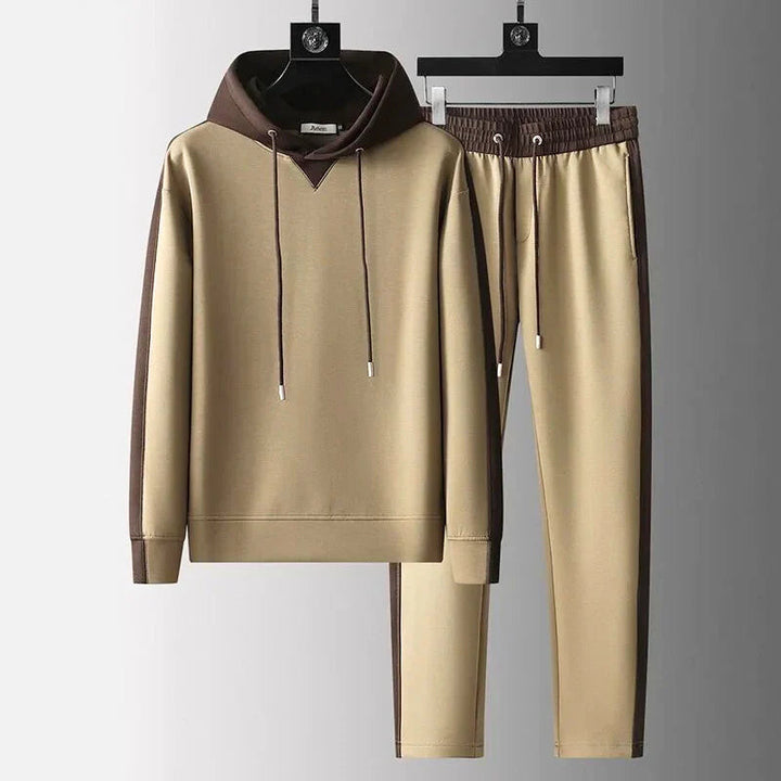 BRANDON – TWO-TONE CASUAL SWEATSUIT SET