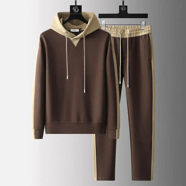 BRANDON – TWO-TONE CASUAL SWEATSUIT SET