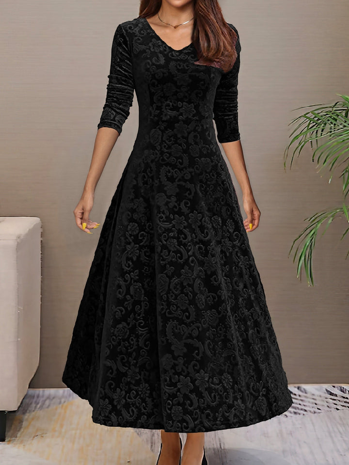 Eluned - Elegant Velvet Party Dress