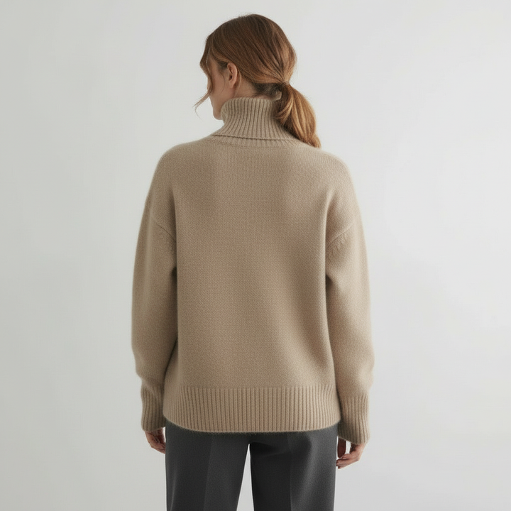 Marchao - Warm Turtleneck Sweater With High Collar