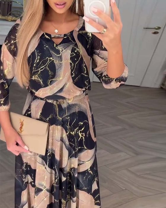 Eithne - Elegant Chiffon Dress